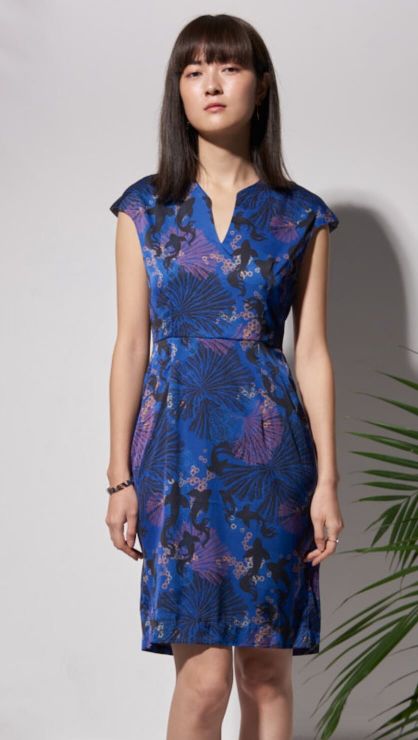 MARISA Printed Sleeveless Dress